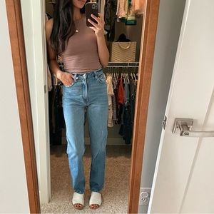 A&F 90s jeans straight medium wash • 26R